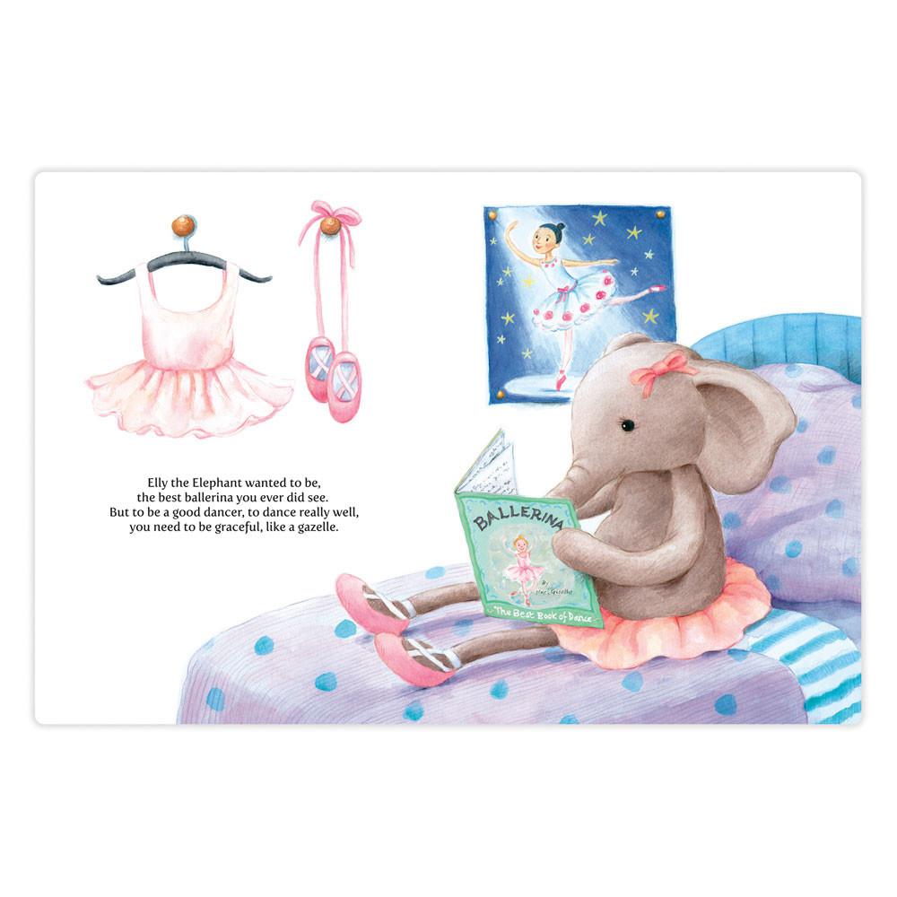 Juegos De Libros Y Juguetes Jellycat Elly Ballerina Book and Dancing Darcey Elephant Gris  Ecuador |  GEMUY6145