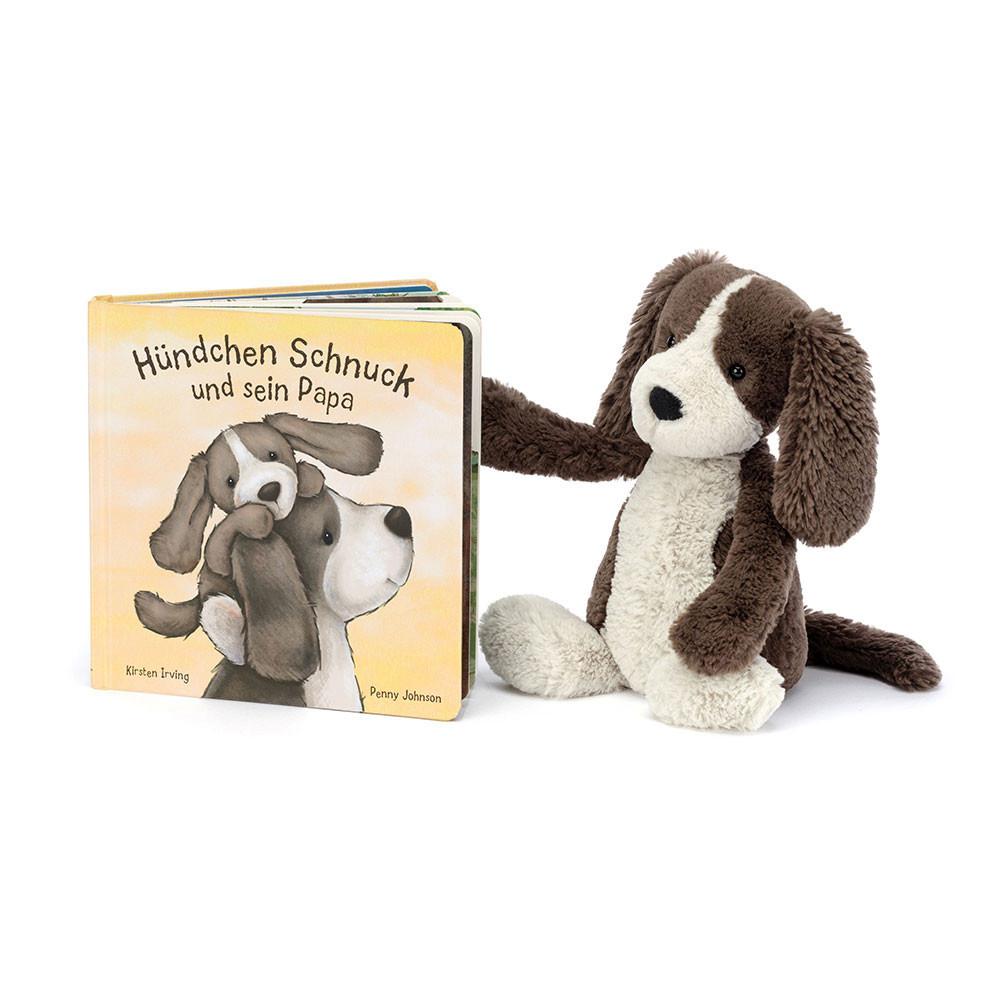 Juegos De Libros Y Juguetes Jellycat Hundchen Schnuck Und Sein Papa Buch and Bashful Fudge Puppy Medium Marrones  Ecuador |  QRJST8243