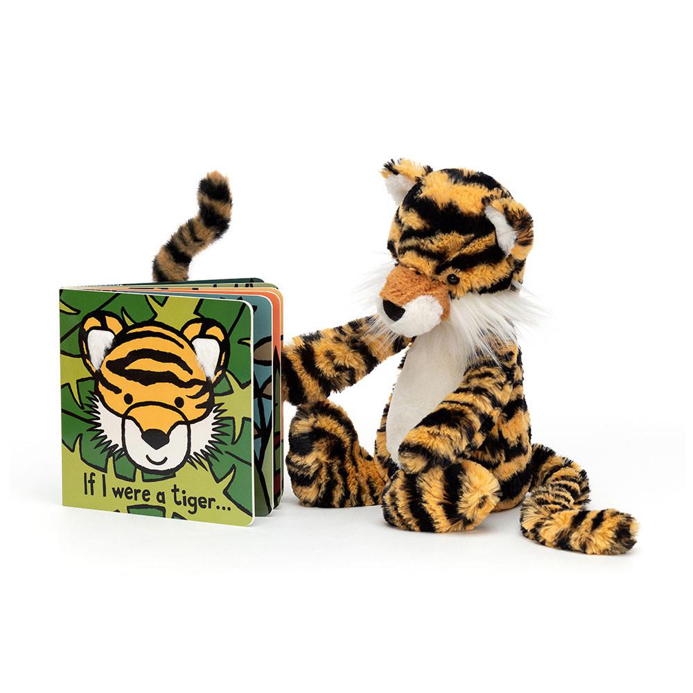 Juegos De Libros Y Juguetes Jellycat If I Were A Tiger Book and Bashful Tiger Medium Amarillo  Ecuador |  KXSFE7260