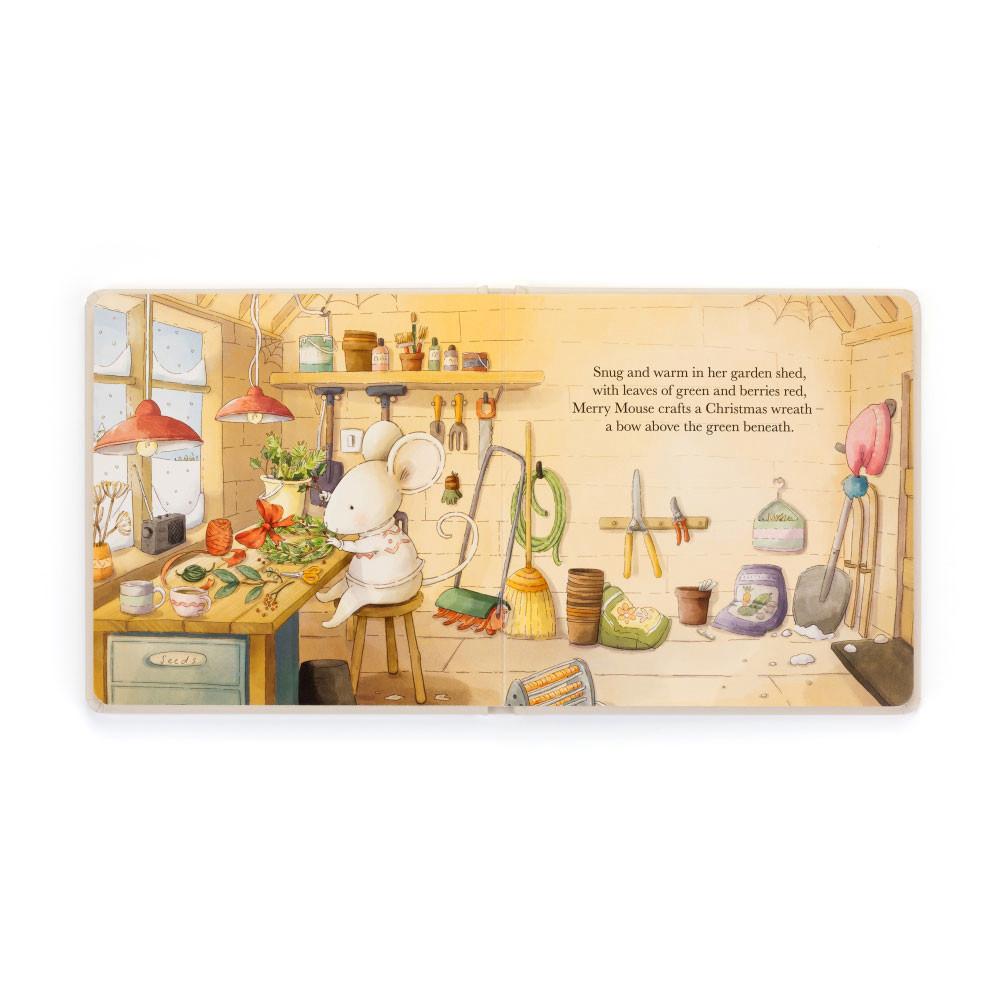 Juegos De Libros Y Juguetes Jellycat Merry Mouse's Christmas Eve Book and Merry Mouse Blancas  Ecuador |  RIUJW2514