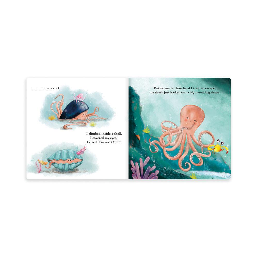 Juegos De Libros Y Juguetes Jellycat Odell, The Fearless Octopus Book 23cm x 23cm x 2cm Naranjas  Ecuador |  YCRUE7032