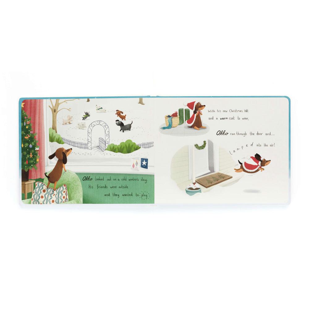 Juegos De Libros Y Juguetes Jellycat Otto's Snowy Christmas Book and Winter Warmer Otto Sausage Dog Marrones  Ecuador |  NGIFM9721