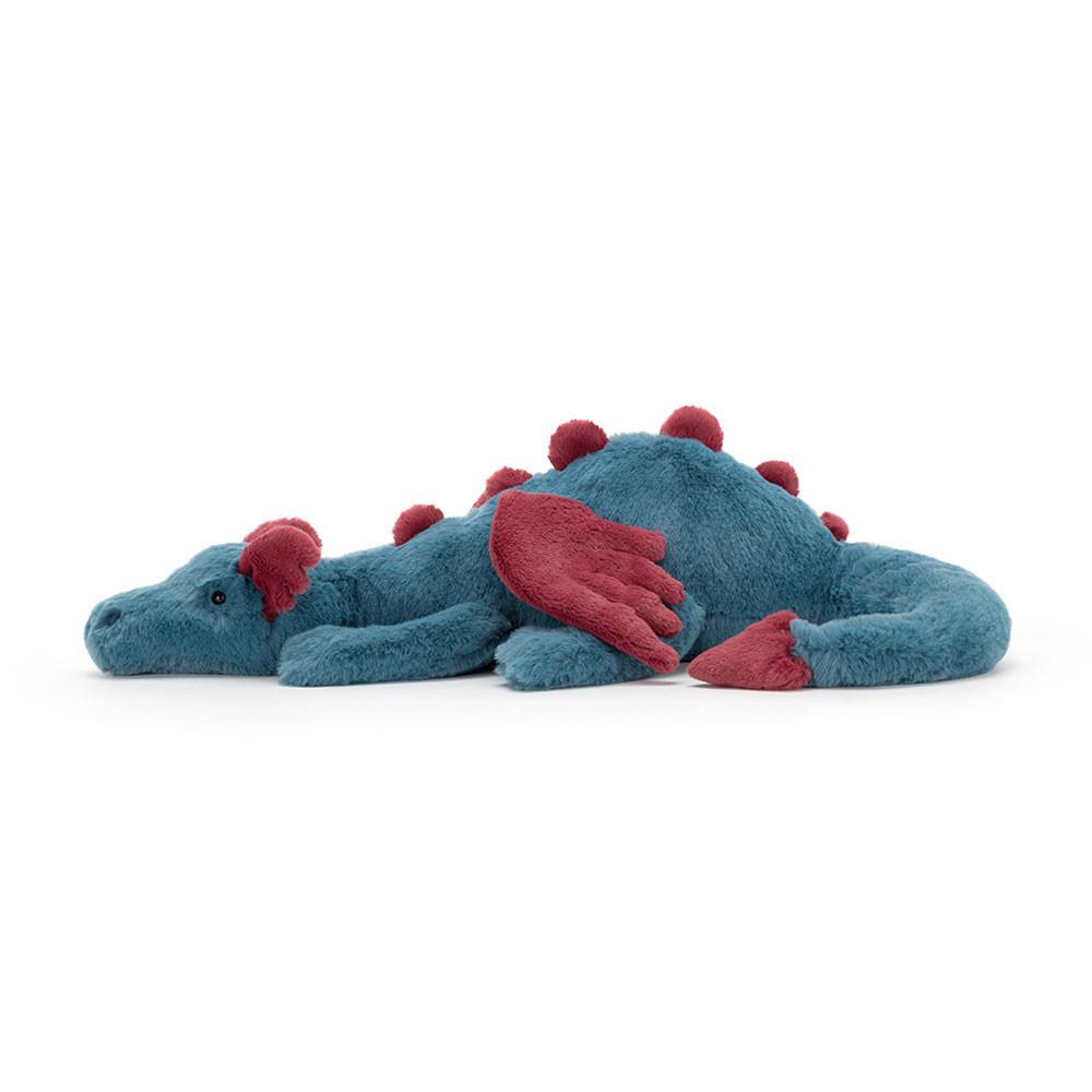 Juguetes Blandos Jellycat Dexter Dragon 8cm x 8cm x 30cm Azules  Ecuador |  ZXKPB5276
