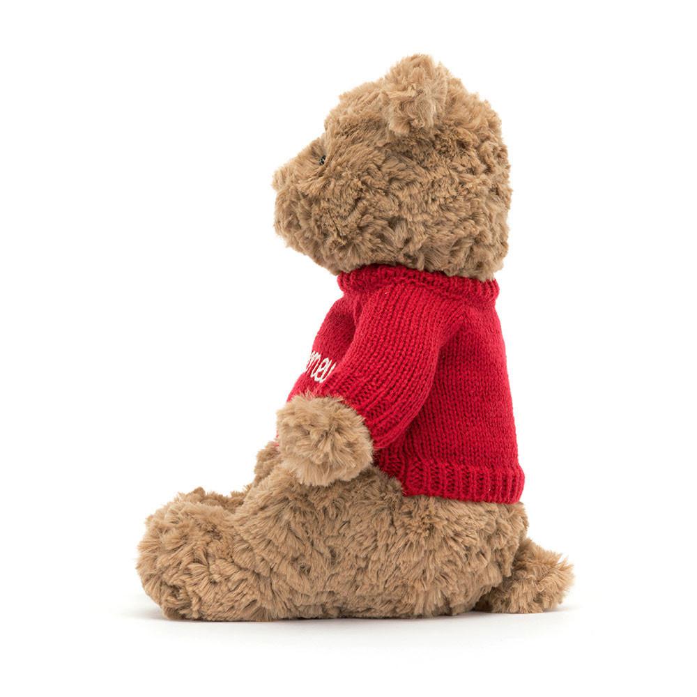 Juguetes Del Bebé Jellycat Bartholomew Bear with Personalised Jumper 26cm x 12cm x 8cm Marrones  Ecuador |  GXMZD0853