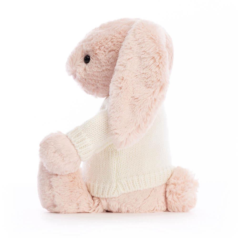 Juguetes Del Bebé Jellycat Bashful Blush Bunny with Personalised Cream Jumper 31cm x 12cm x 9cm Rosas  Ecuador |  APYGV5279