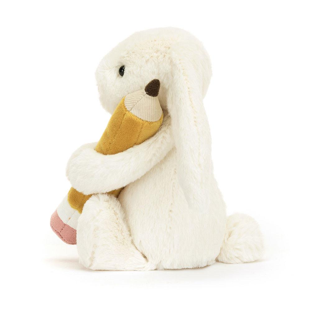 Juguetes Del Bebé Jellycat Bashful Bunny with Pencil 18cm x 9cm x 8cm Blancas  Ecuador |  RJQYA6725