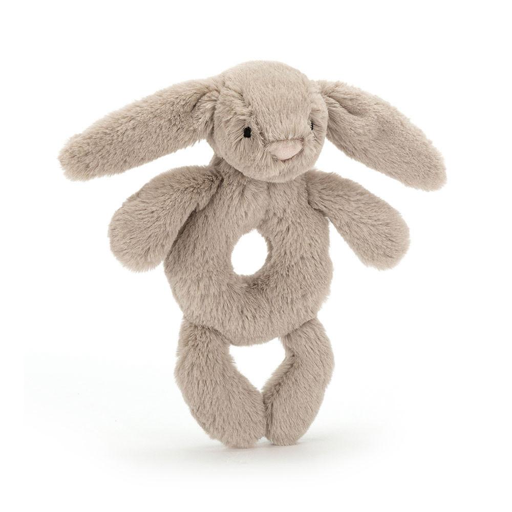 Juguetes Del Bebé Jellycat Bashful Bunny Ring Rattle 18cm x 8cm x 2cm Beige  Ecuador |  FUKWC6154