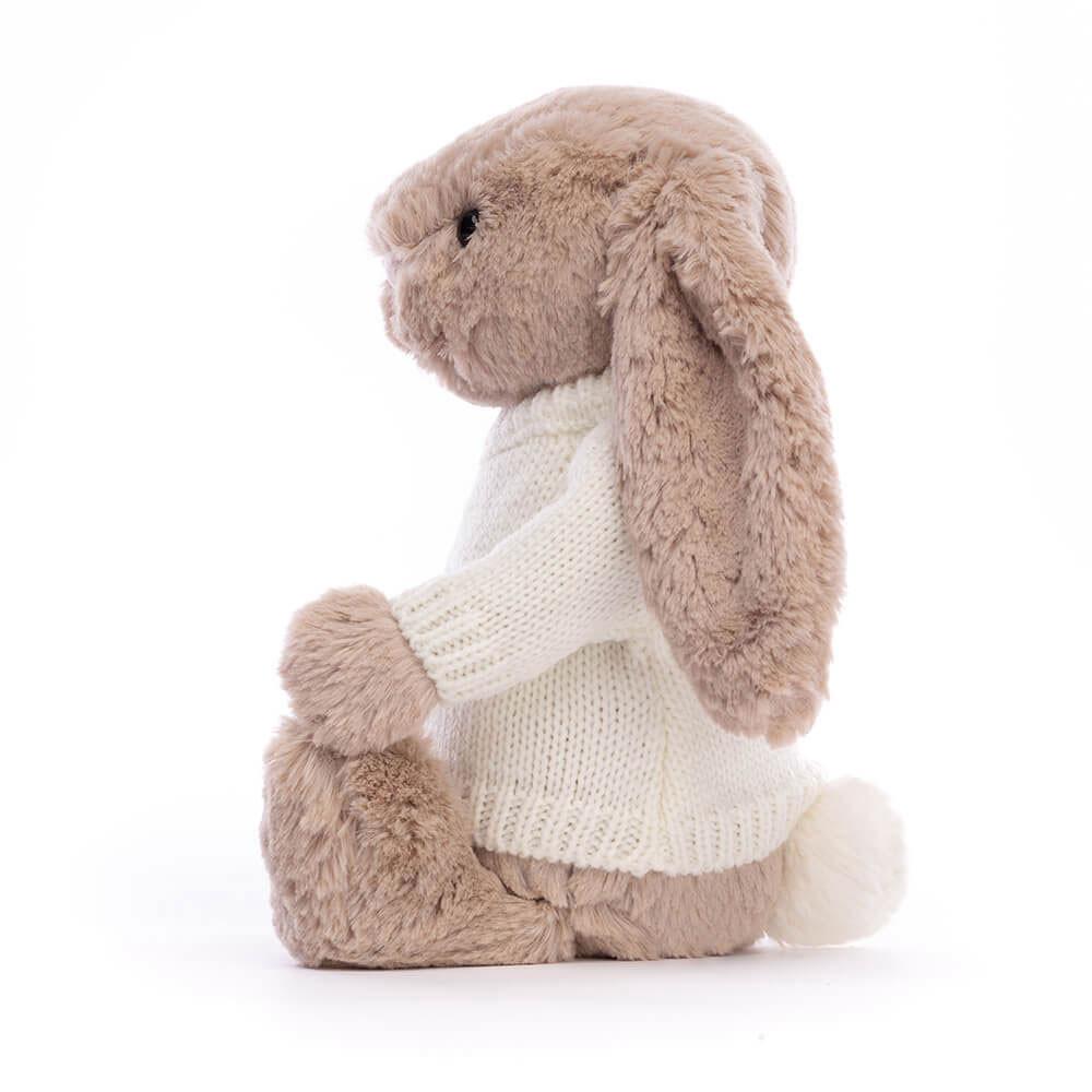 Juguetes Del Bebé Jellycat Bashful Bunny with Personalised Cream Jumper 31cm x 12cm x 9cm Beige  Ecuador |  FKEQM3795
