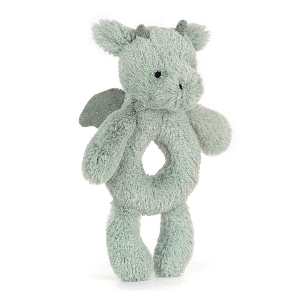Juguetes Del Bebé Jellycat Bashful Dragon Ring Rattle 18cm x 8cm x 2cm Verde  Ecuador |  UPNQA8460