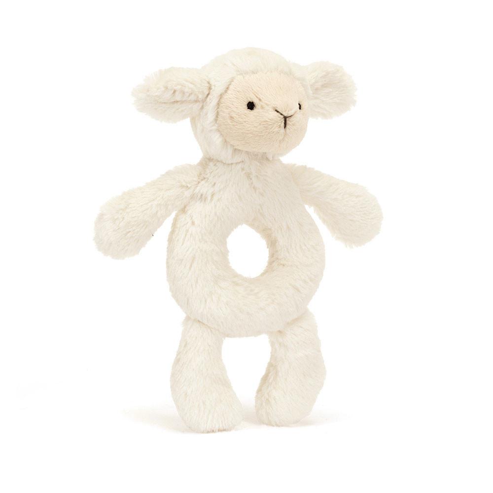 Juguetes Del Bebé Jellycat Bashful Lamb Ring Rattle 18cm x 8cm x 2cm Blancas  Ecuador |  IOUSX9086