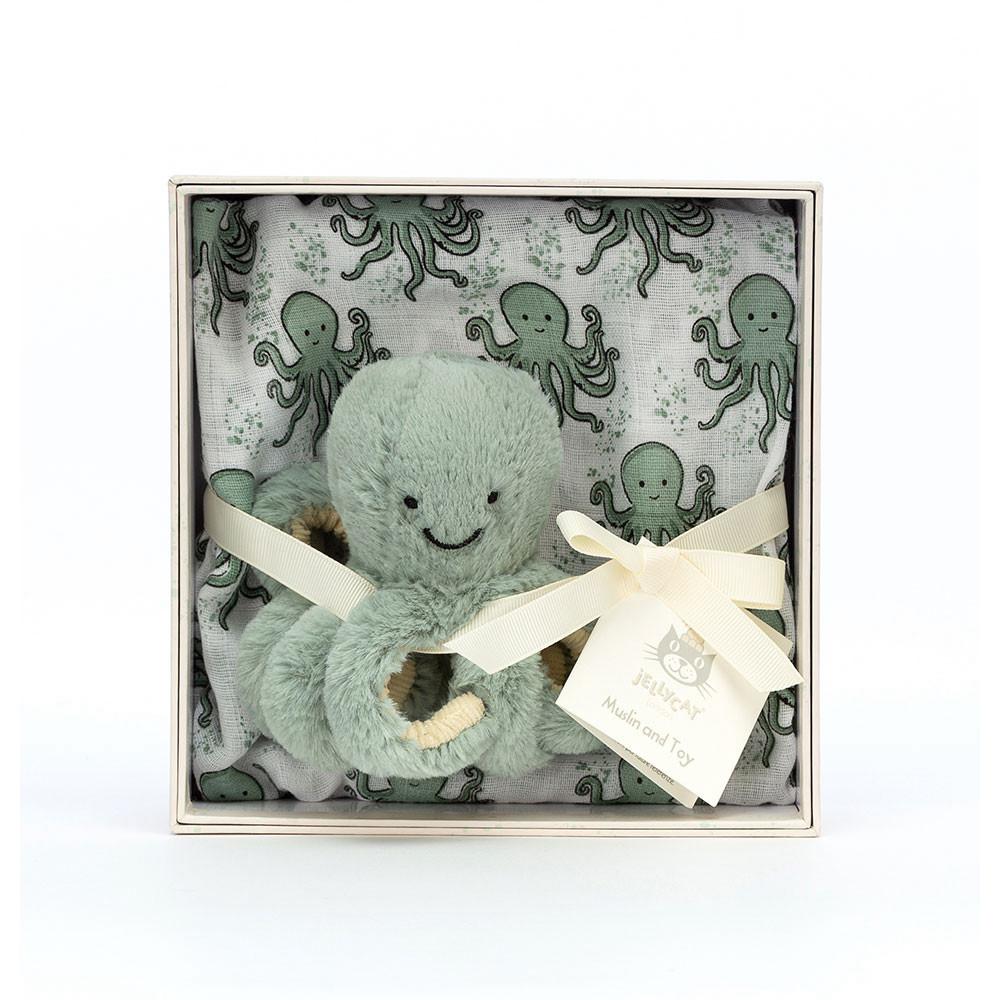 Juguetes Del Bebé Jellycat Odyssey Octopus Gift Set 18cm x 18cm x 8cm Verde  Ecuador |  AWQDU9432