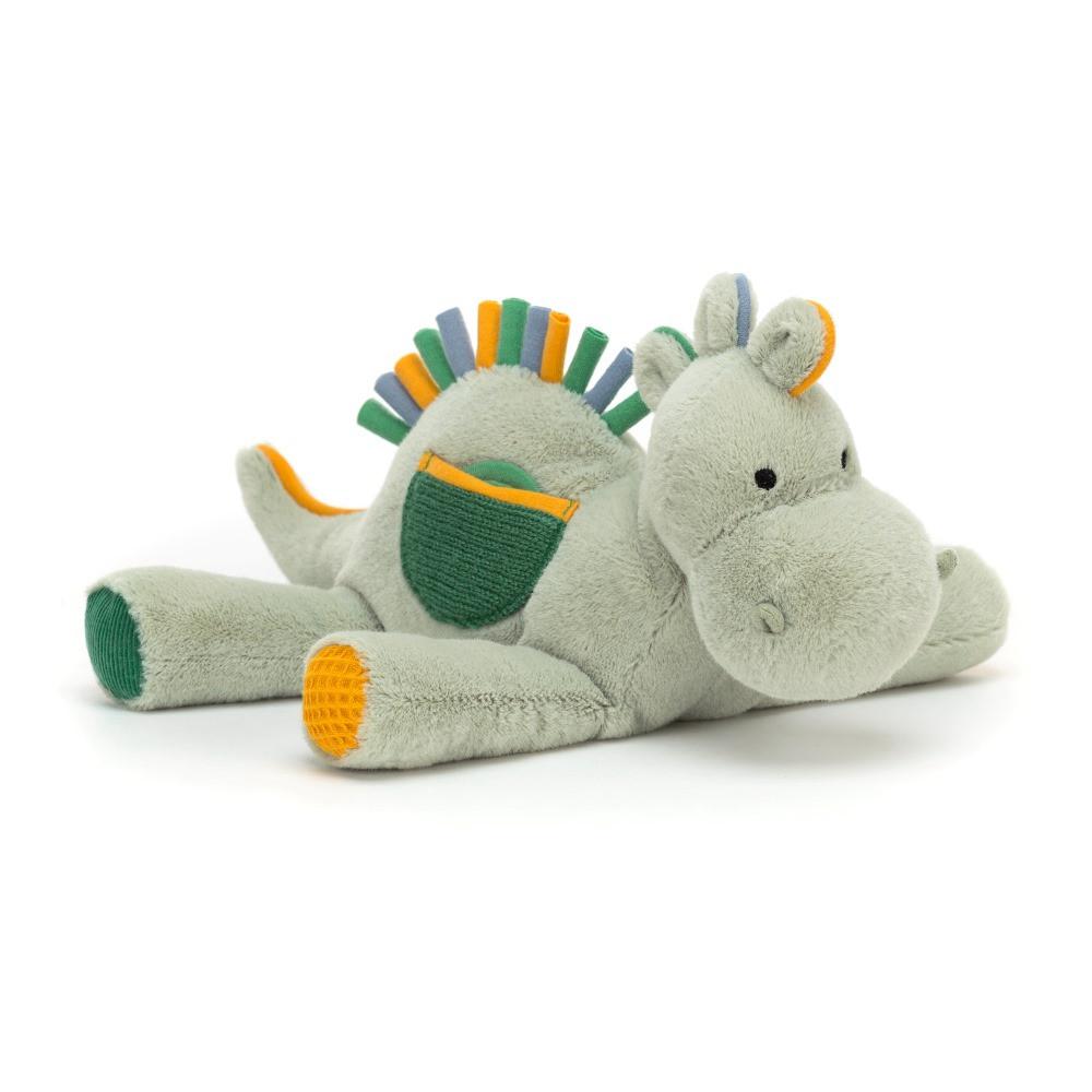 Juguetes Del Bebé Jellycat Peek-a-Book Dino Activity Toy 20cm x 8cm Verde  Ecuador |  CQXWM9642