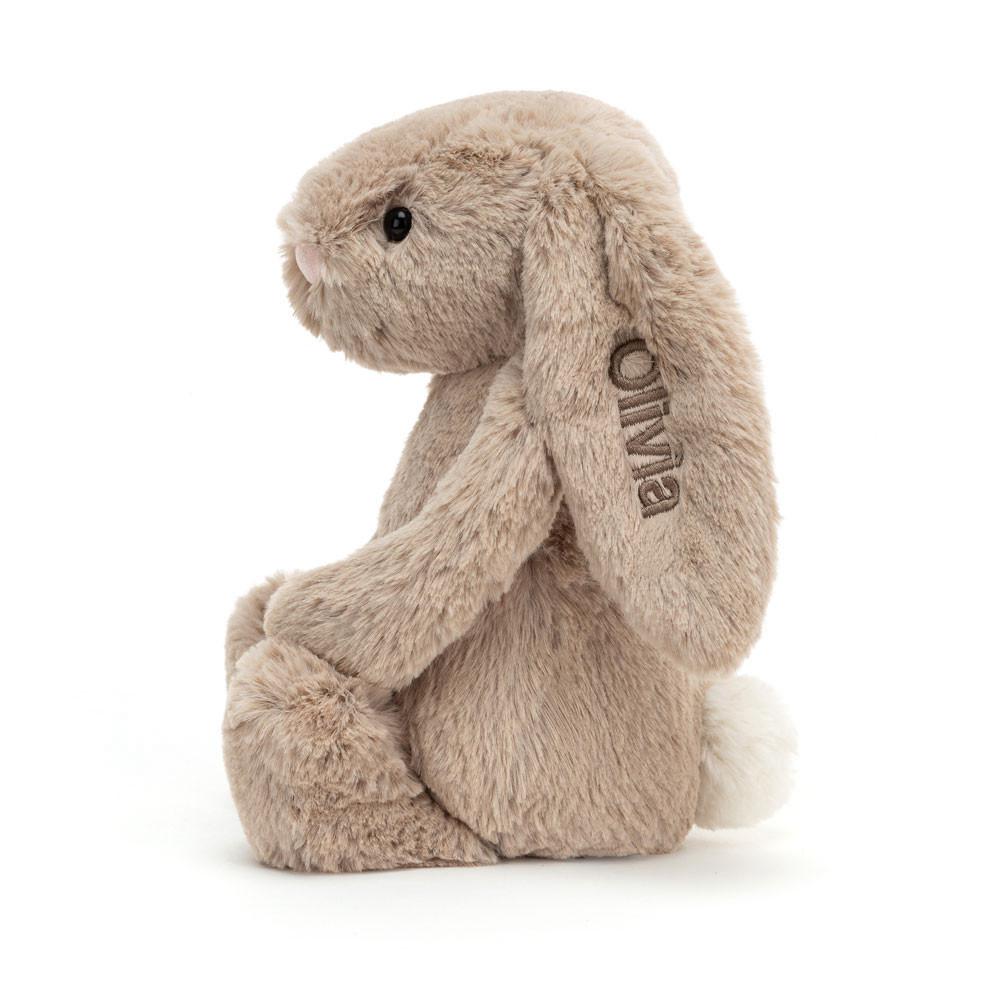 Juguetes Del Bebé Jellycat Personalised Bashful Bunny Medium 31cm x 12cm x 9cm Beige  Ecuador |  ILVZB8597