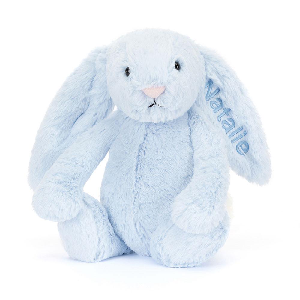 Juguetes Del Bebé Jellycat Personalised Bashful Bunny Medium 31cm x 12cm x 9cm Azules  Ecuador |  AOBQW6158