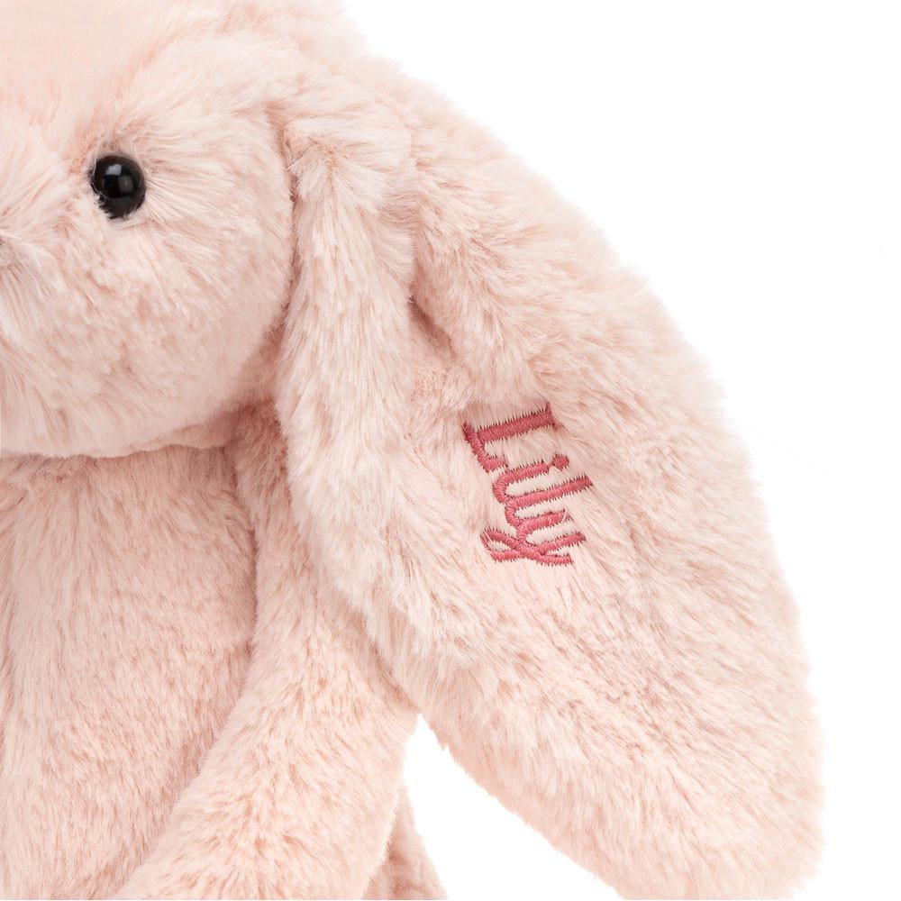 Juguetes Del Bebé Jellycat Personalised Bashful Blush Bunny Medium 56cm x 70cm x 9cm Rosas  Ecuador |  PBUQE3167