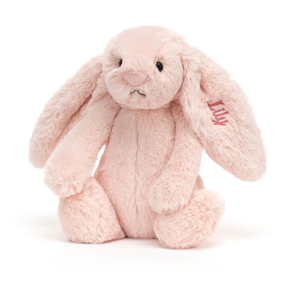 Juguetes Del Bebé Jellycat Personalised Bashful Blush Bunny Medium 56cm x 70cm x 9cm Rosas  Ecuador |  PBUQE3167