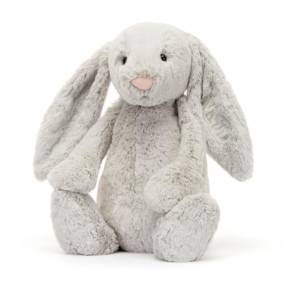 Juguetes Grandes Jellycat Personalised Bashful Silver Bunny Huge 51cm x 21cm x 12cm Gris  Ecuador |  SMYID8537