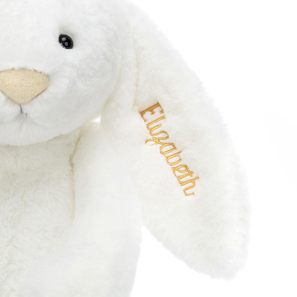 Juguetes Grandes Jellycat Personalised Bashful Luxe Bunny Luna Huge 51cm x 21cm x 12cm Blancas  Ecuador |  CEYJD0547