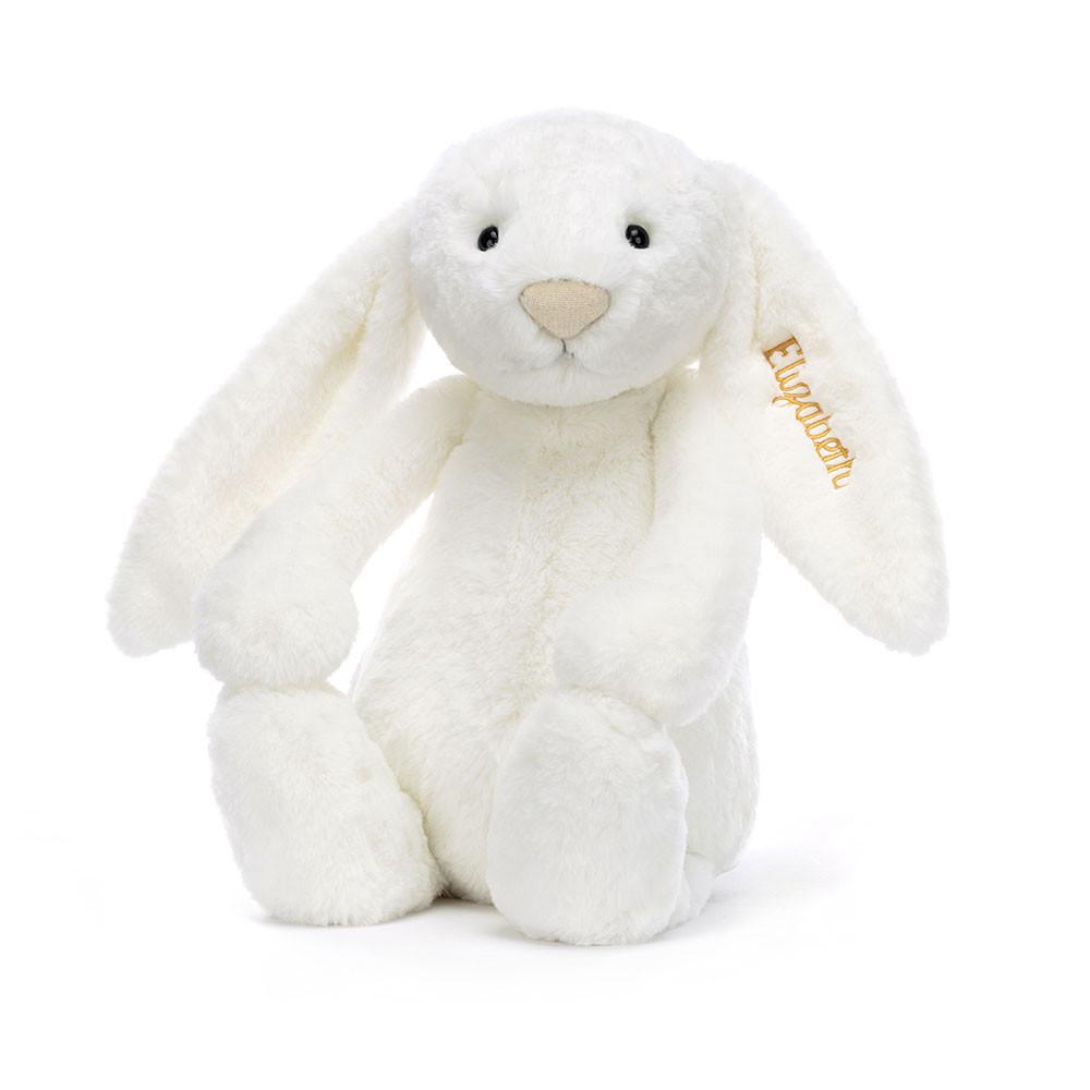 Juguetes Grandes Jellycat Personalised Bashful Luxe Bunny Luna Huge 51cm x 21cm x 12cm Blancas  Ecuador |  CEYJD0547