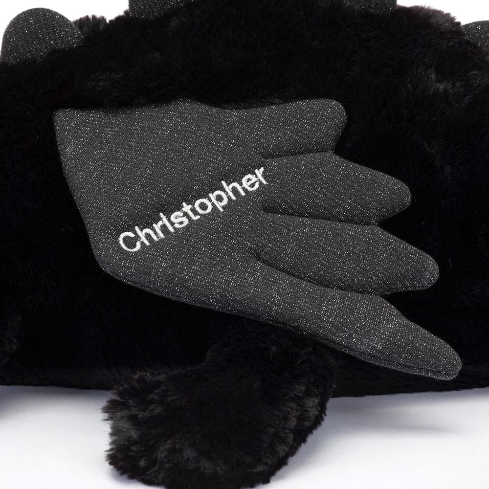 Juguetes Grandes Jellycat Personalised Onyx Dragon Huge 19cm x 20cm x 66cm Negras  Ecuador |  JBXRZ2160