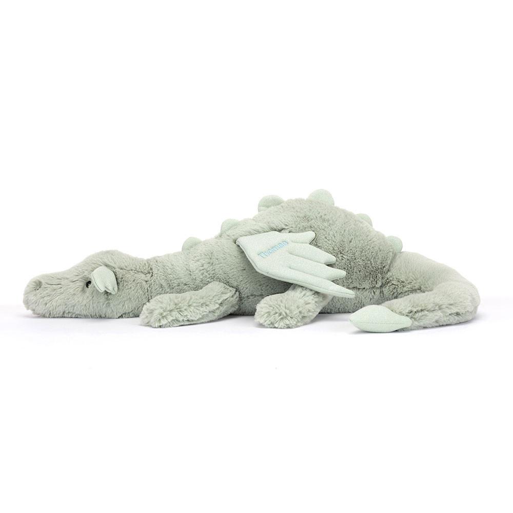 Juguetes Grandes Jellycat Personalised Sage Dragon Huge 19cm x 20cm x 66cm Verde  Ecuador |  RVNGW6792
