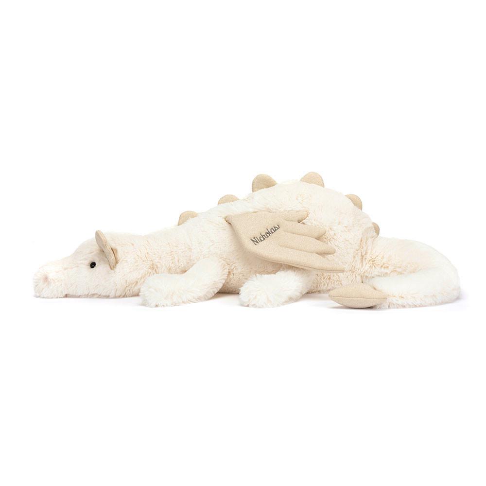 Juguetes Grandes Jellycat Personalised Snow Dragon Huge 19cm x 20cm x 66cm Blancas  Ecuador |  DNQUG2317