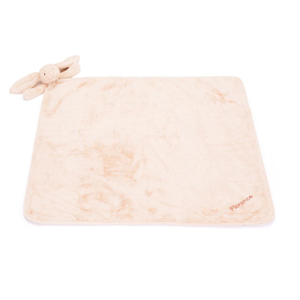 Mantas, Edredones Jellycat Personalised Bashful Blush Bunny Blankie 56cm x 70cm x 9cm Rosas  Ecuador |  WQXRF8036