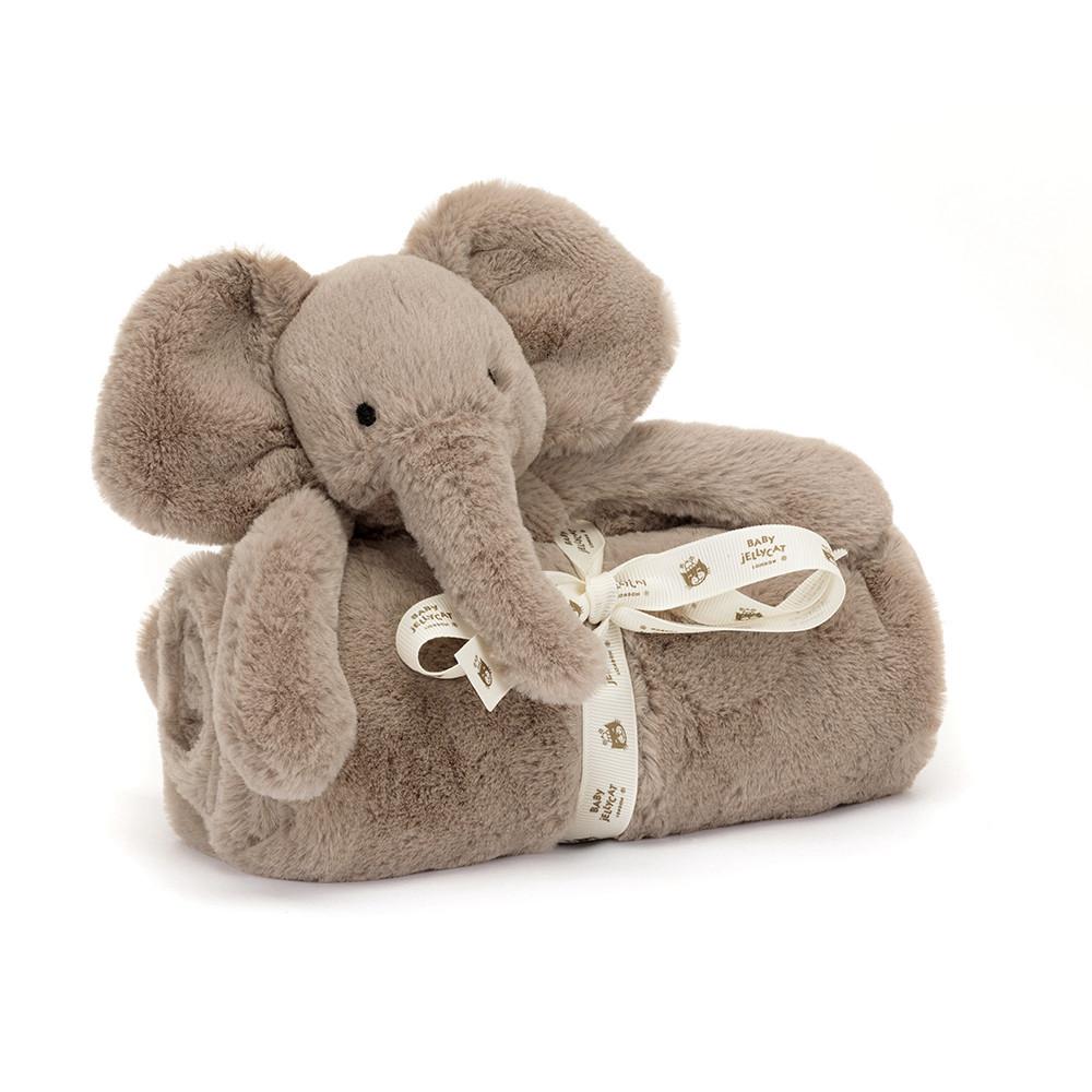 Mantas, Edredones Jellycat Smudge Elephant Blankie 56cm x 70cm x 9cm Gris  Ecuador |  NKWTQ3041