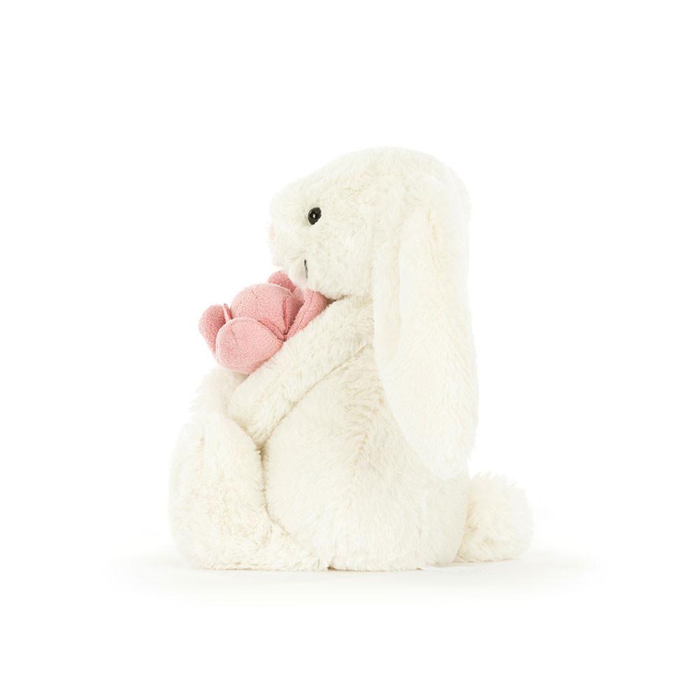 Mascota Jellycat Bashful Bunny 'Peony' 18cm x 9cm x 8cm Blancas  Ecuador |  OGCRQ0217