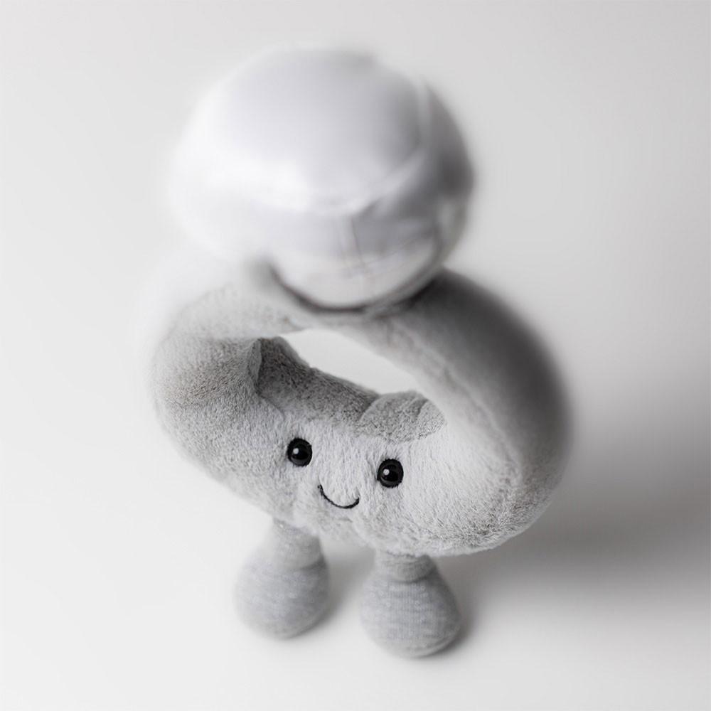 Objetos Jellycat Amuseables Diamond Ring 20cm x 12cm x 5cm Gris  Ecuador |  THFCI6048