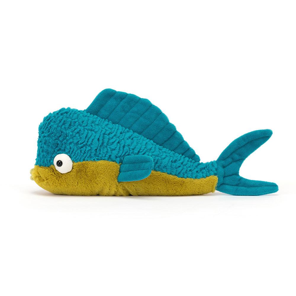 Océano Jellycat Delano Dorado Fish 12cm x 9cm x 24cm Azules  Ecuador |  MROLN9351