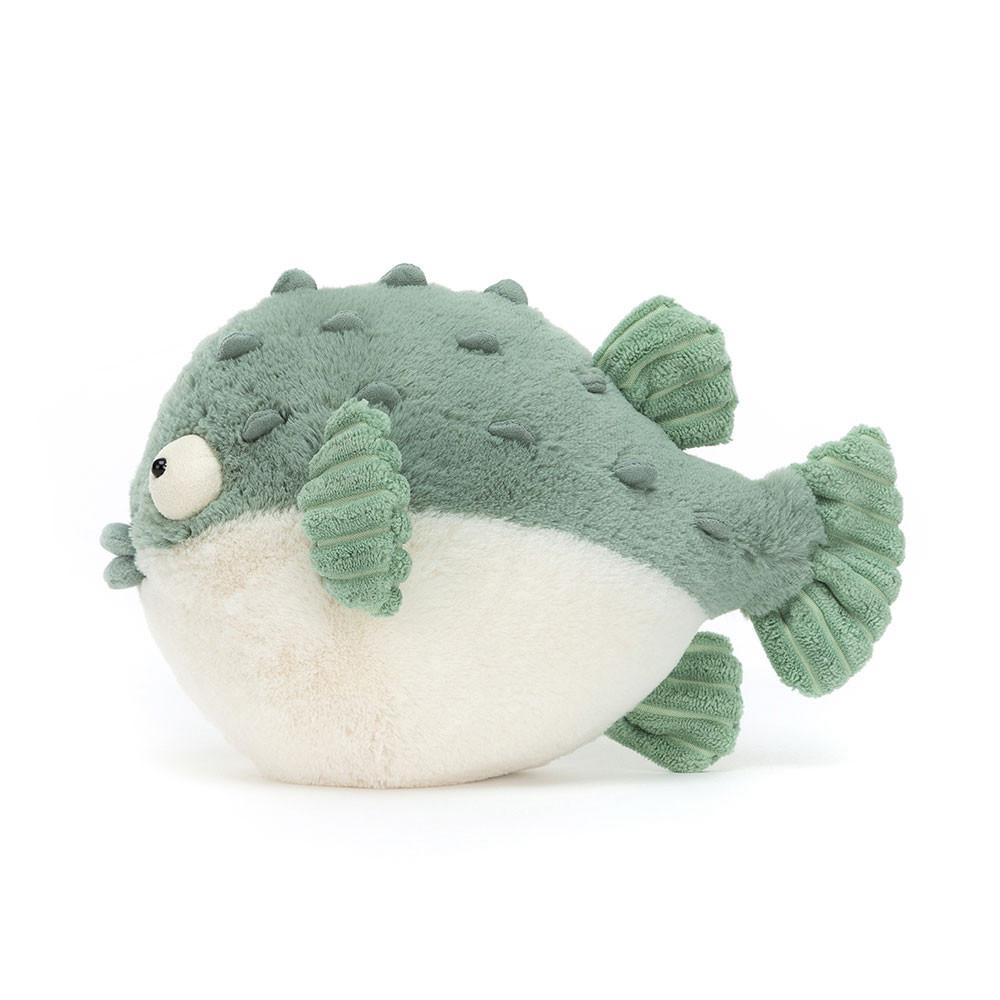 Océano Jellycat Pacey Pufferfish 16cm x 12cm x 23cm Verde  Ecuador |  ZWTDN8125