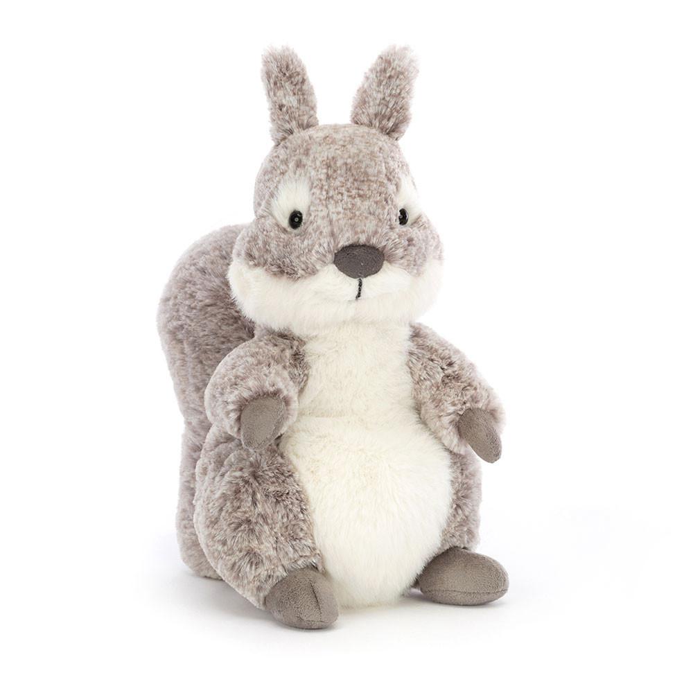 Peluche De Fauna Del Bosque Jellycat Ambrosie Squirrel 22cm x 11cm x 9cm Gris  Ecuador |  FIMGR5439