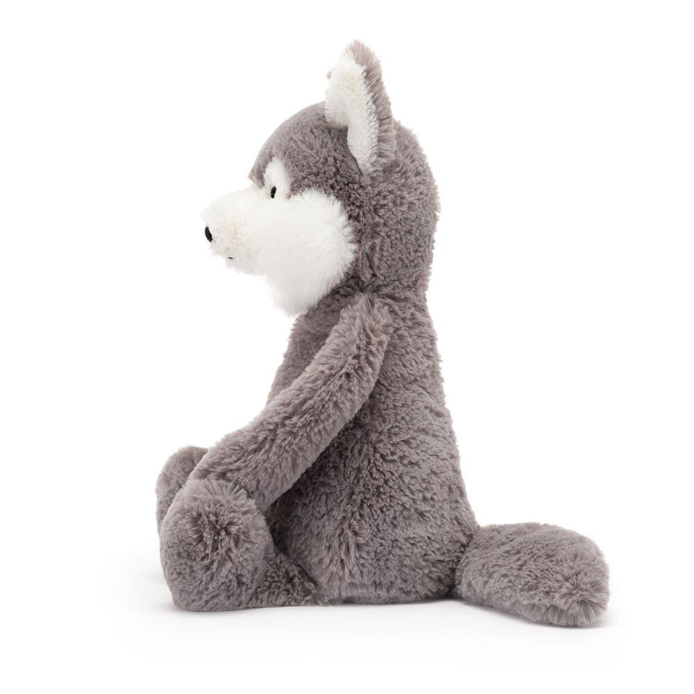 Peluche De Fauna Del Bosque Jellycat Bashful Wolf 31cm x 12cm x 9cm Gris  Ecuador |  HCBKW9420