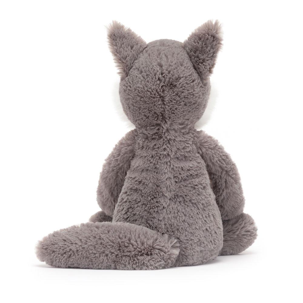 Peluche De Fauna Del Bosque Jellycat Bashful Wolf 31cm x 12cm x 9cm Gris  Ecuador |  HCBKW9420