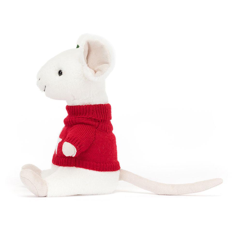 Peluche De Fauna Del Bosque Jellycat Merry Mouse Jumper 18cm x 9cm x 7cm Blancas  Ecuador |  IGHRU0936