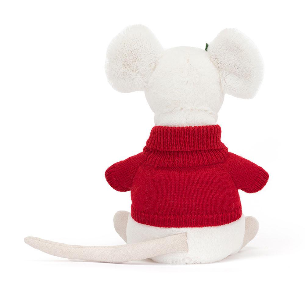 Peluche De Fauna Del Bosque Jellycat Merry Mouse Jumper 18cm x 9cm x 7cm Blancas  Ecuador |  IGHRU0936