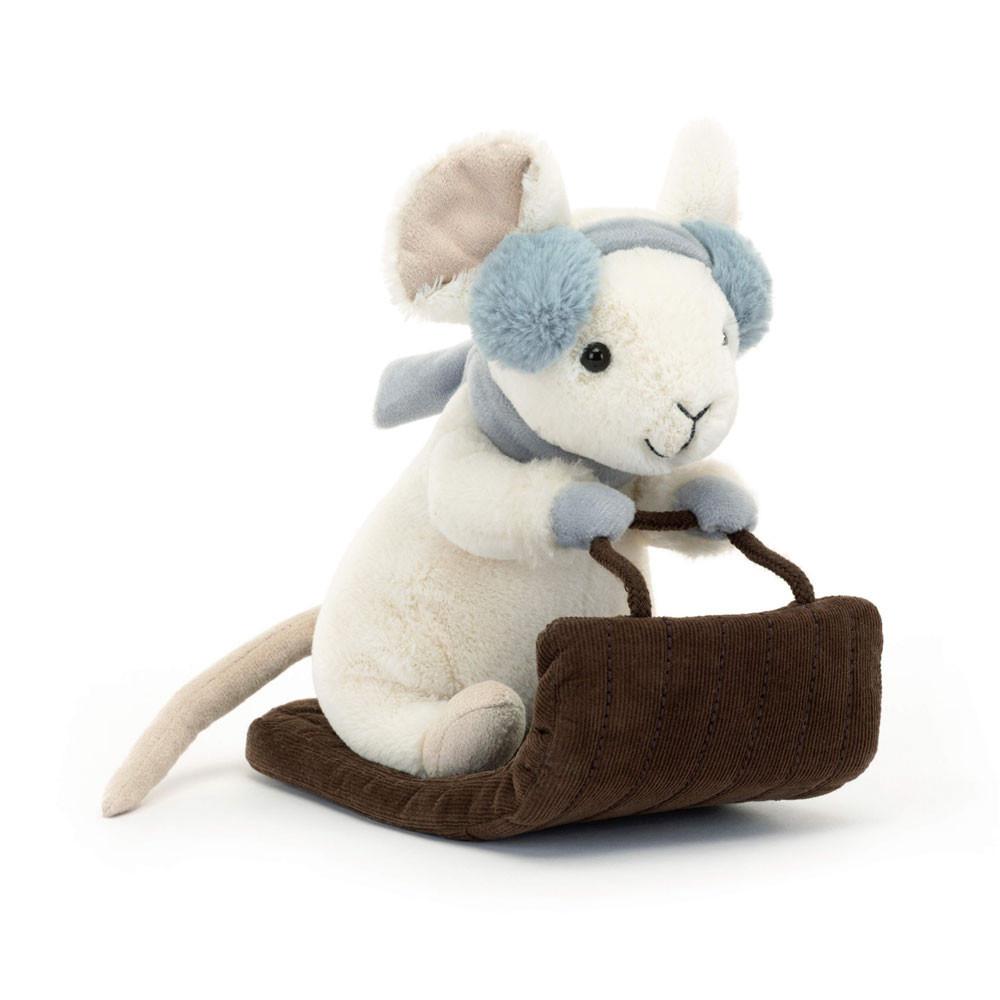 Peluche De Fauna Del Bosque Jellycat Merry Mouse Sleighing 18cm x 11cm x 17cm Blancas  Ecuador |  GPZAE4618