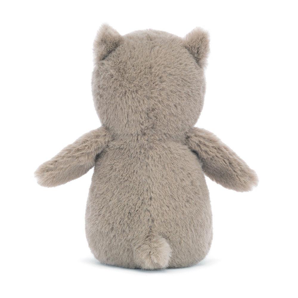 Peluche De Fauna Del Bosque Jellycat Nippit Owl 14cm x 7cm x 6cm Gris  Ecuador |  VTXHY0753