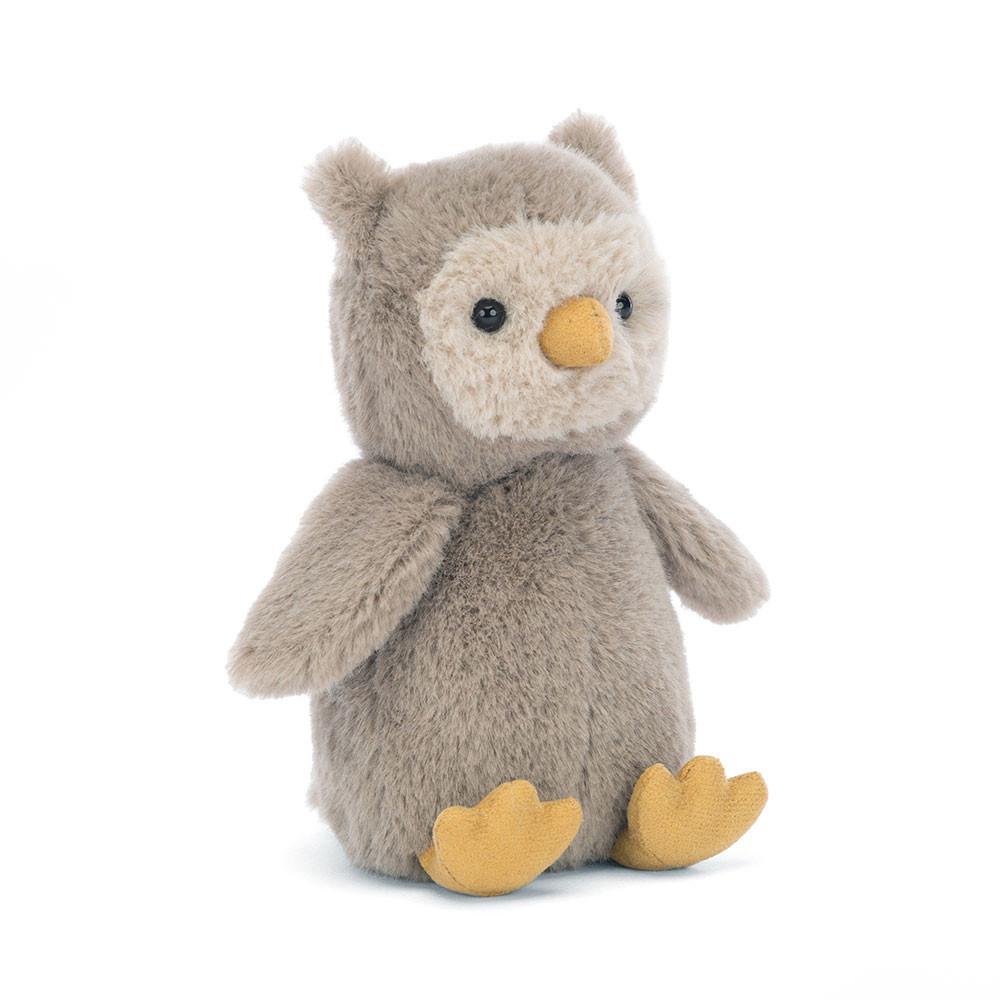 Peluche De Fauna Del Bosque Jellycat Nippit Owl 14cm x 7cm x 6cm Gris  Ecuador |  VTXHY0753