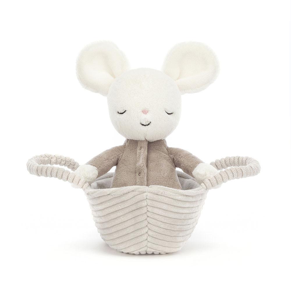 Peluche De Fauna Del Bosque Jellycat Rock-a-Bye Mouse 12cm x 9cm x 20cm Blancas  Ecuador |  WDRKE8041