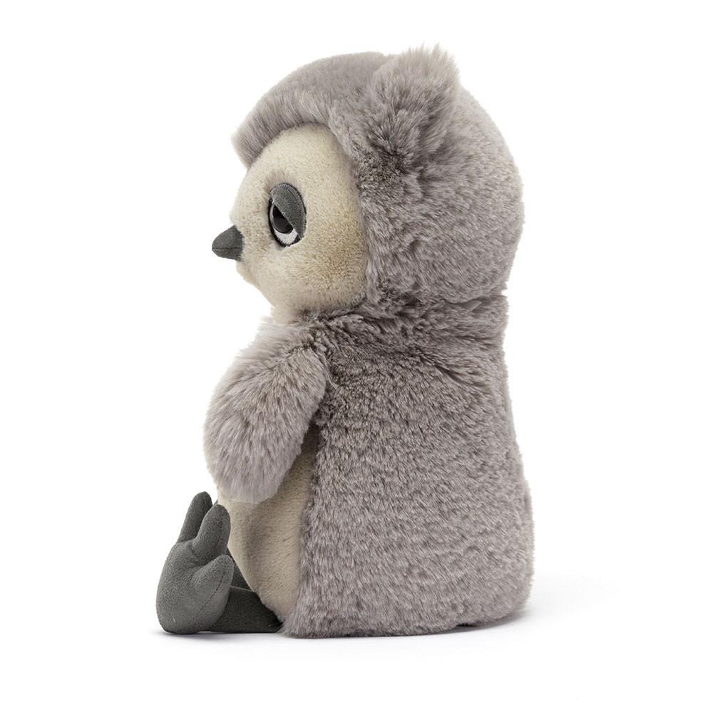 Peluche De Fauna Del Bosque Jellycat Snoozling Owl 28cm x 14cm x 10cm Gris  Ecuador |  CUFJY6851