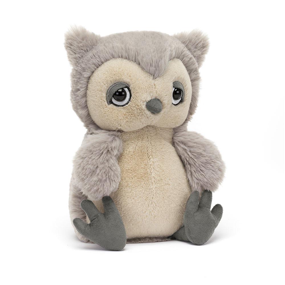 Peluche De Fauna Del Bosque Jellycat Snoozling Owl 28cm x 14cm x 10cm Gris  Ecuador |  CUFJY6851