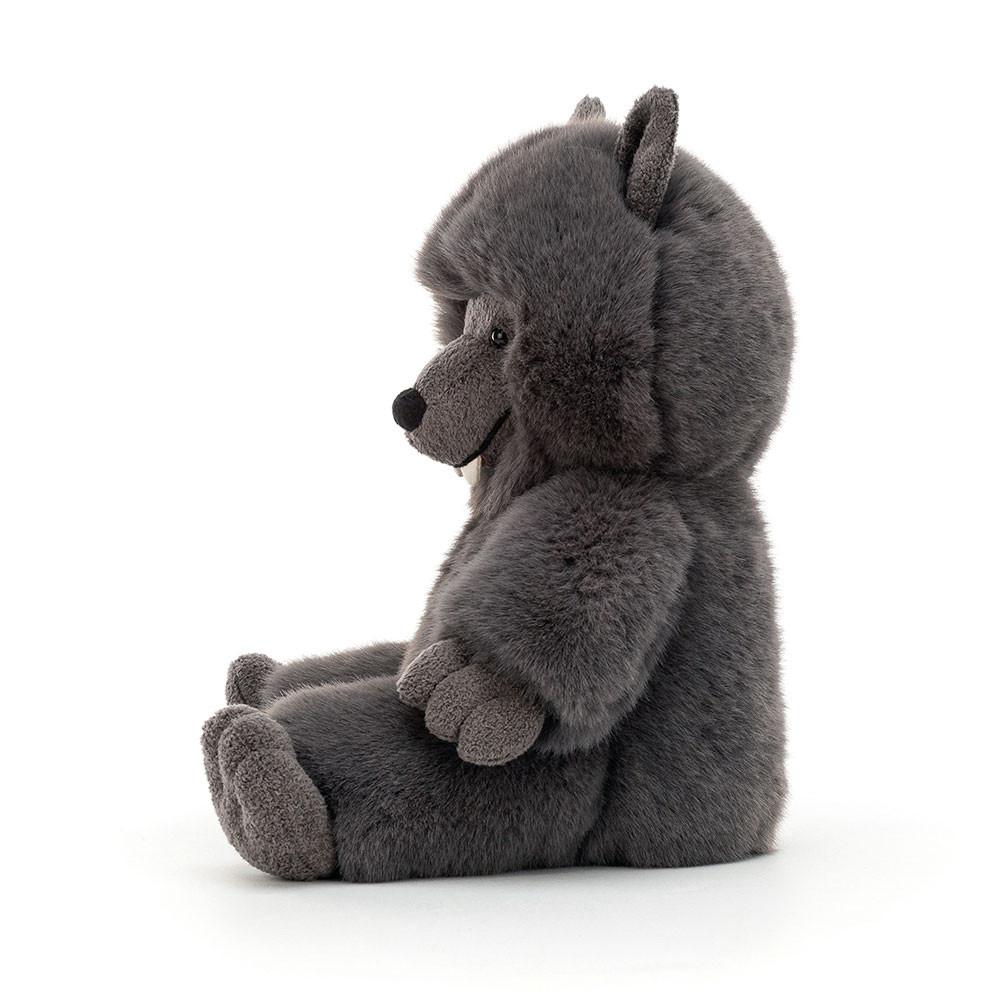 Peluche De Fauna Del Bosque Jellycat Wilf Wolf 28cm x 18cm x 12cm Gris  Ecuador |  SYIXT5423