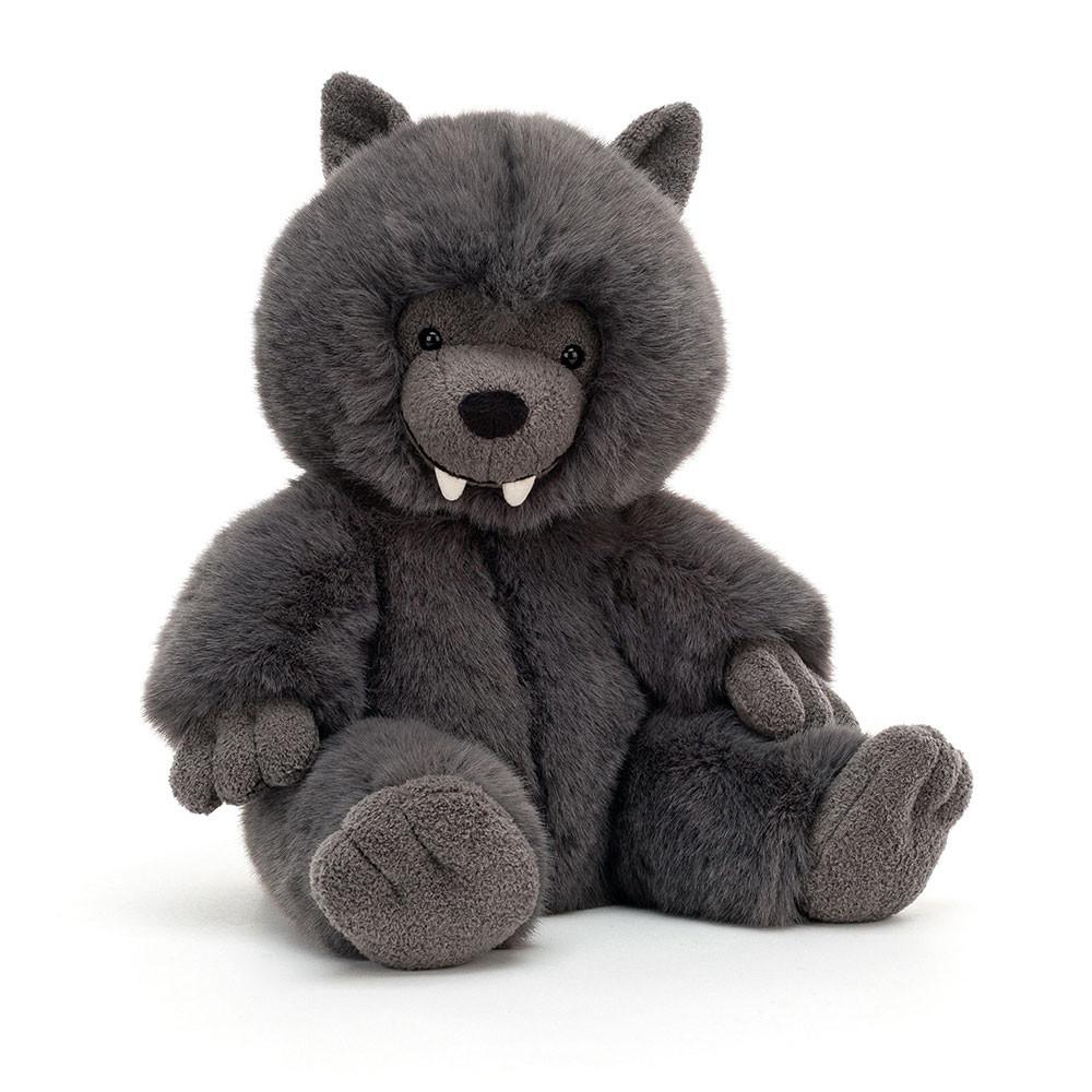 Peluche De Fauna Del Bosque Jellycat Wilf Wolf 28cm x 18cm x 12cm Gris  Ecuador |  SYIXT5423