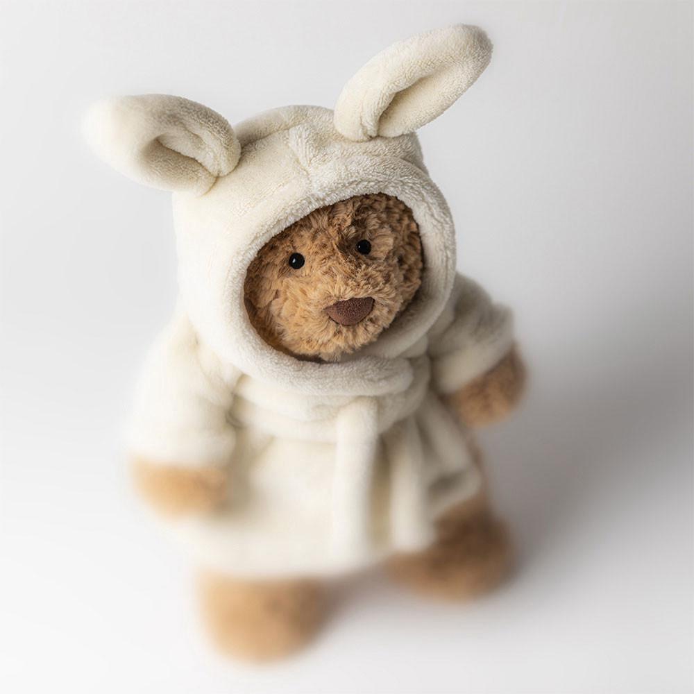 Peluche De Oso Jellycat Bartholomew Bear Bathrobe 26cm x 12cm x 8cm Marrones  Ecuador |  NVBZX6375