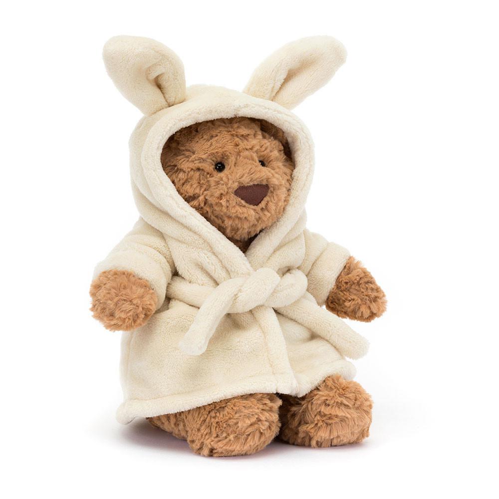 Peluche De Oso Jellycat Bartholomew Bear Bathrobe 26cm x 12cm x 8cm Marrones  Ecuador |  NVBZX6375