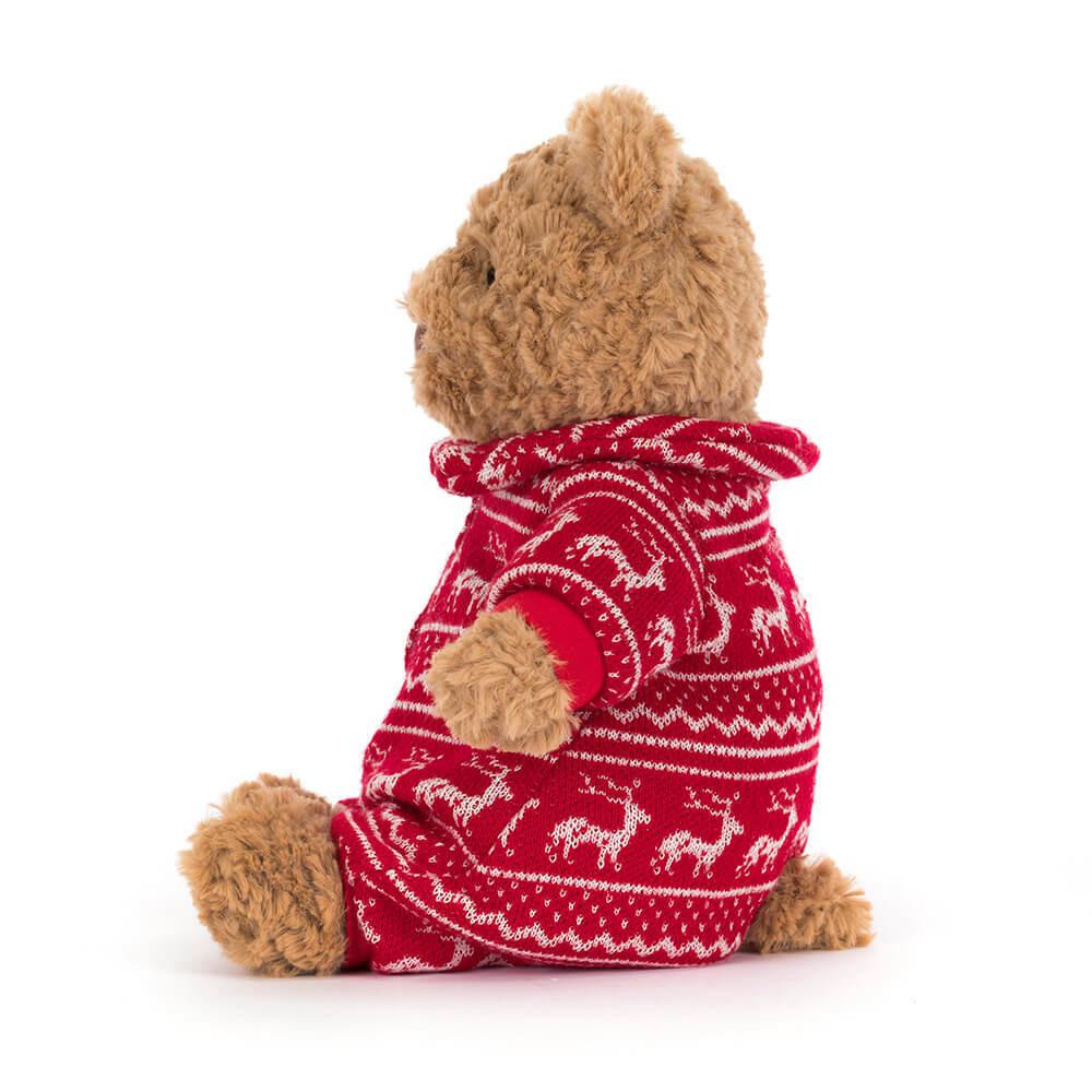 Peluche De Oso Jellycat Bartholomew Bear Winter Pyjamas 26cm x 12cm x 8cm Marrones  Ecuador |  DWIKX3812