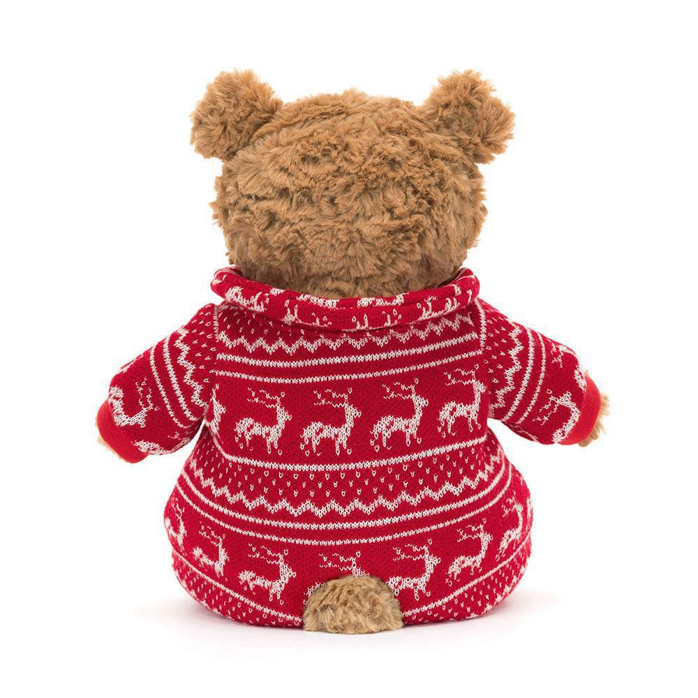 Peluche De Oso Jellycat Bartholomew Bear Winter Pyjamas 26cm x 12cm x 8cm Marrones  Ecuador |  DWIKX3812