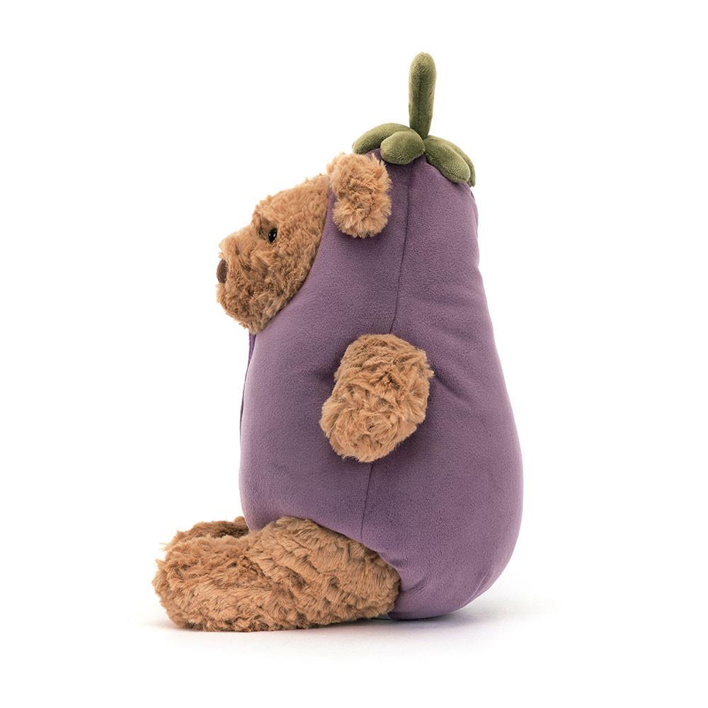 Peluche De Oso Jellycat Bartholomew Bear Aubergine 30cm x 15cm x 14cm Marrones  Ecuador |  KTBNS5842